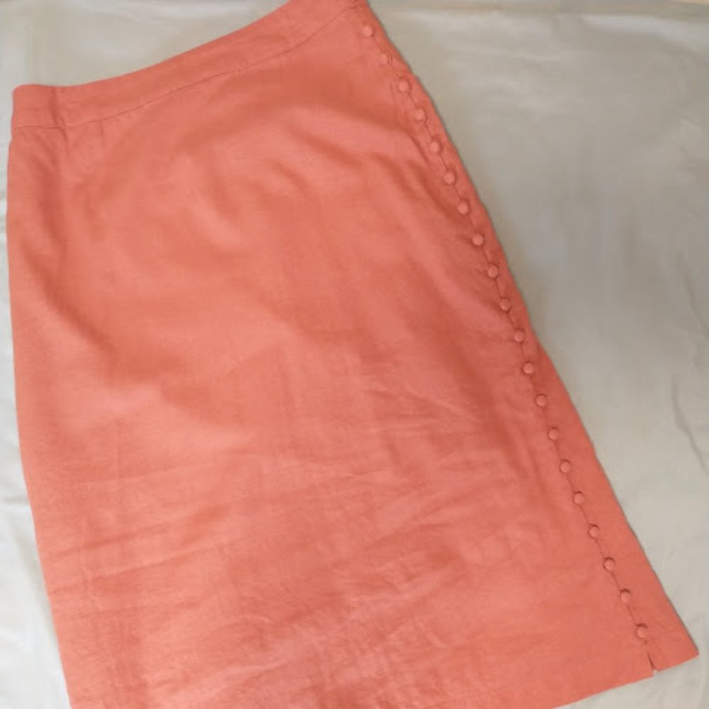 Madewell Linen Skirt SZ 4